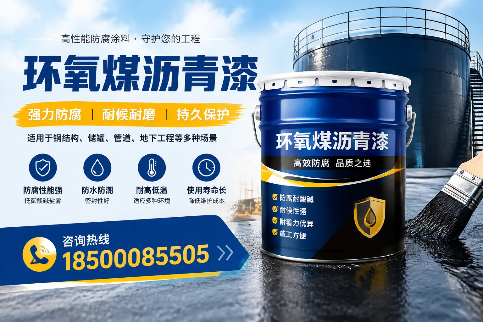 环氧煤沥青漆在工业中的应用，扎赉特旗企业的选择